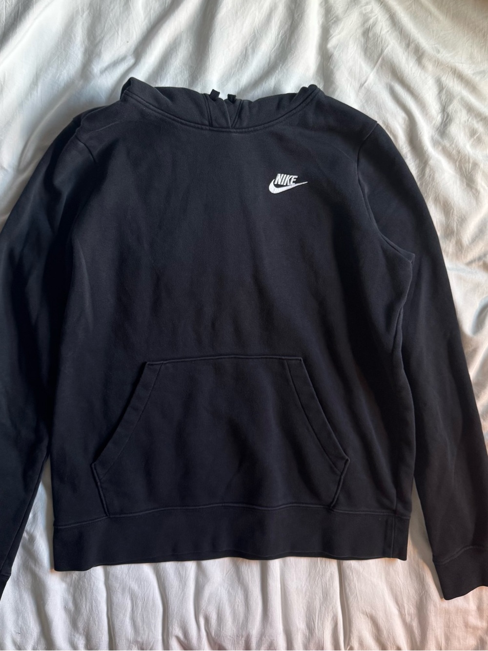 Nike Black Crewneck Sweatshirt with White Swoosh